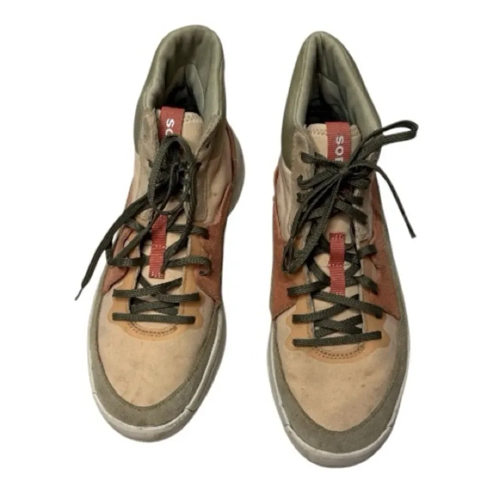 Sorel Women’s Ona 503 High Top‎ Sneakers in Nova, Sand, Paradox Pink.